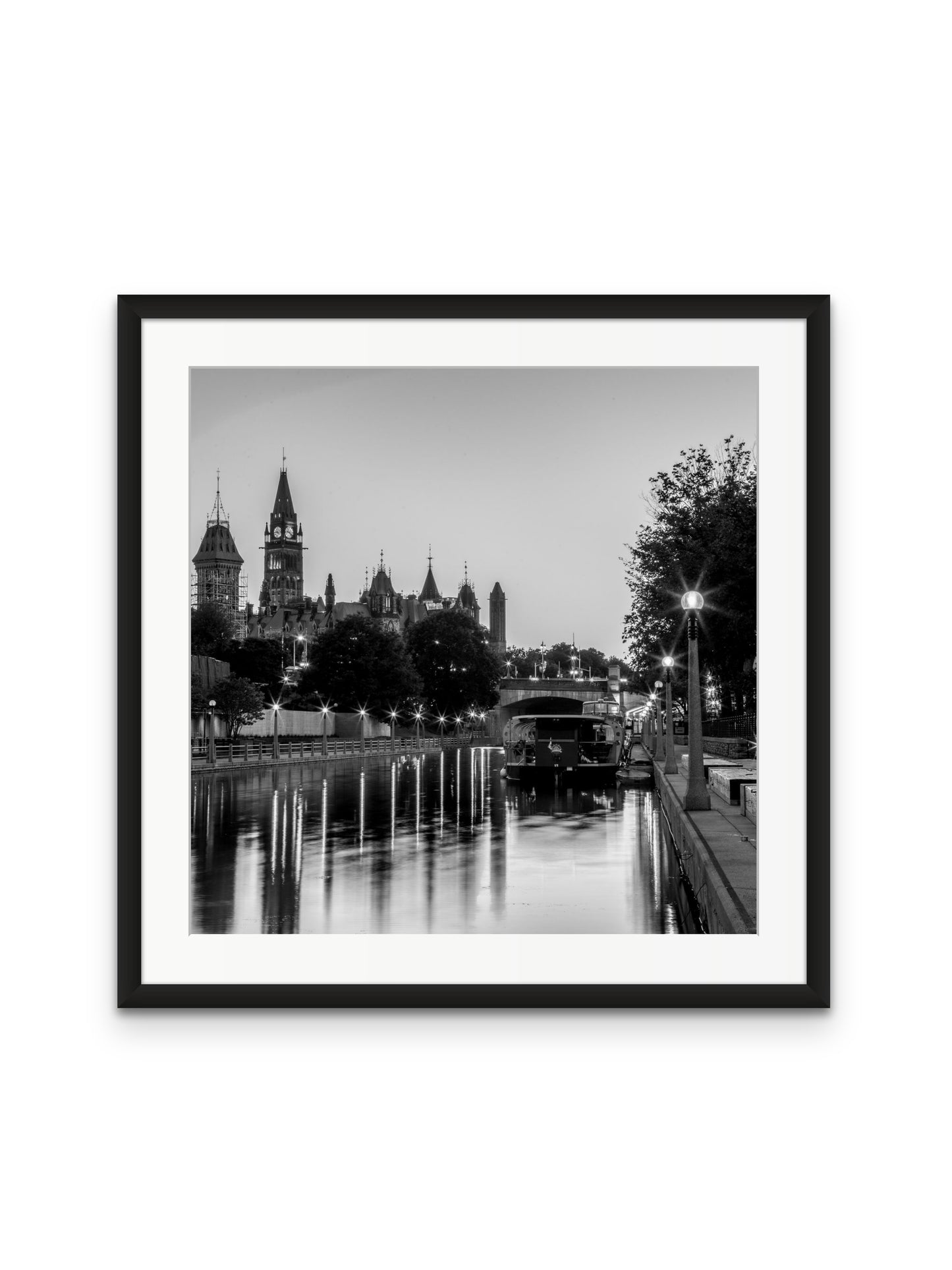 Canal Dusk B&W