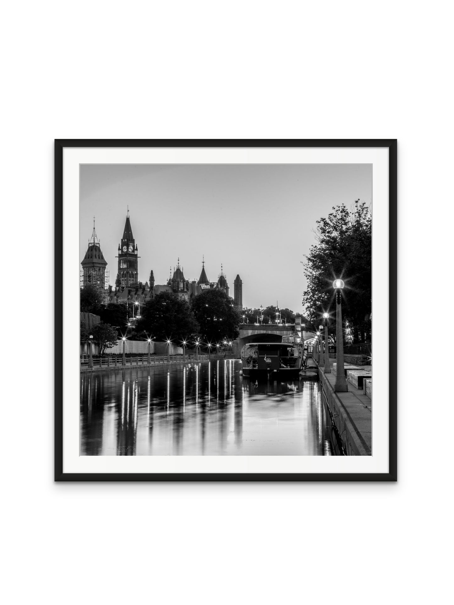 Canal Dusk B&W