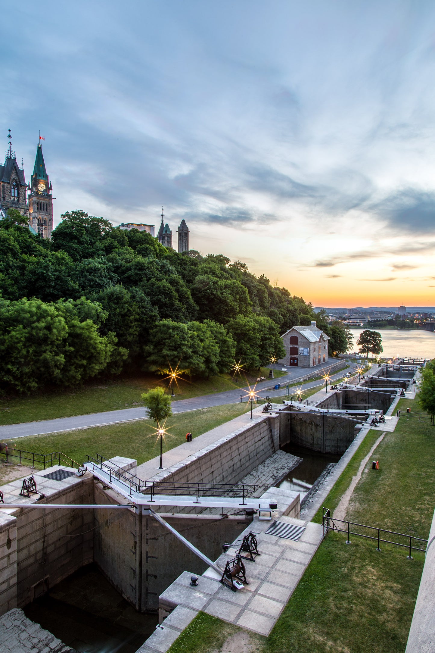 Locks at Dusk
